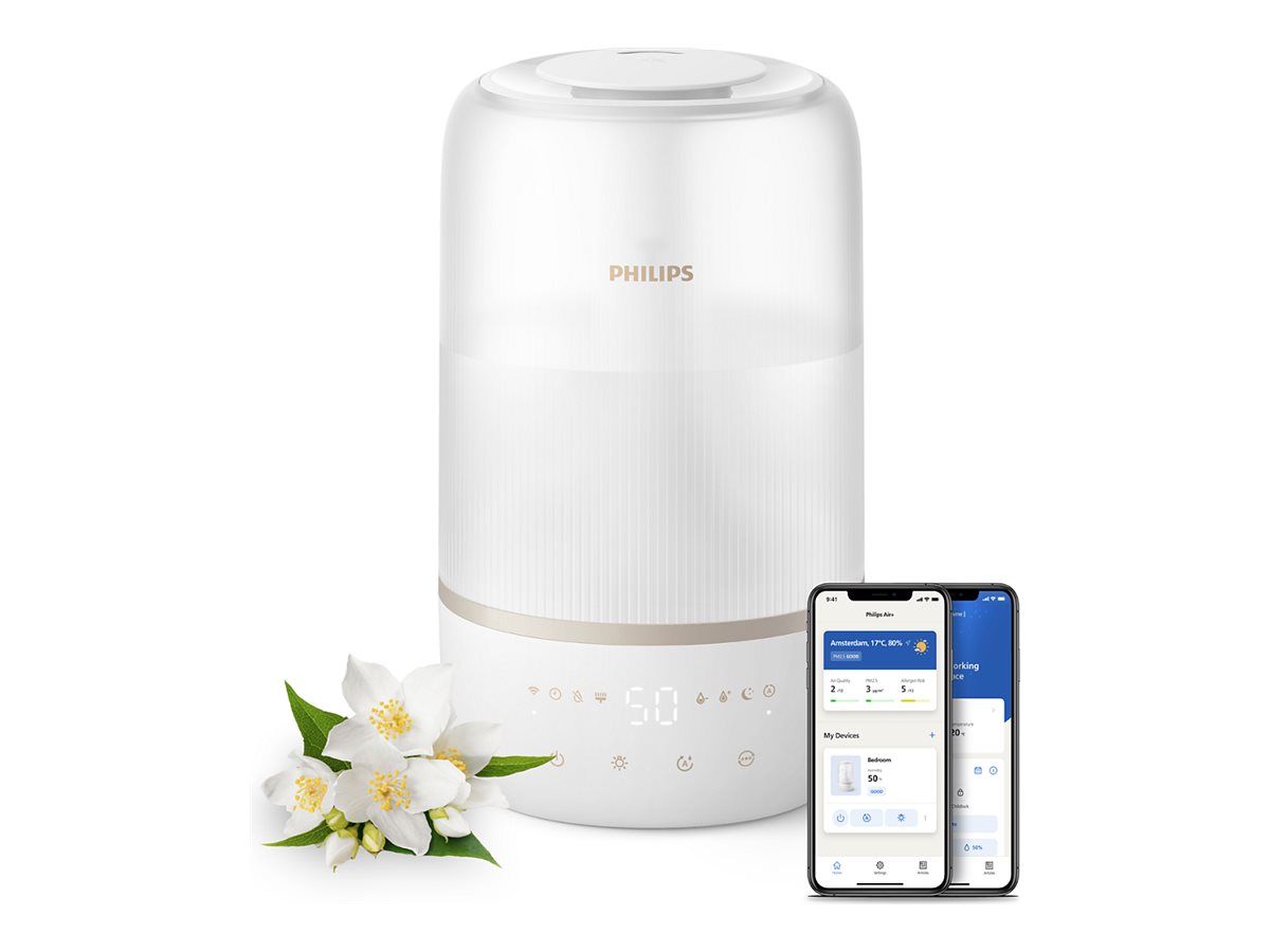 Philips Series 1000 HU1510 - Luftfugter - på bord - hvid champagne