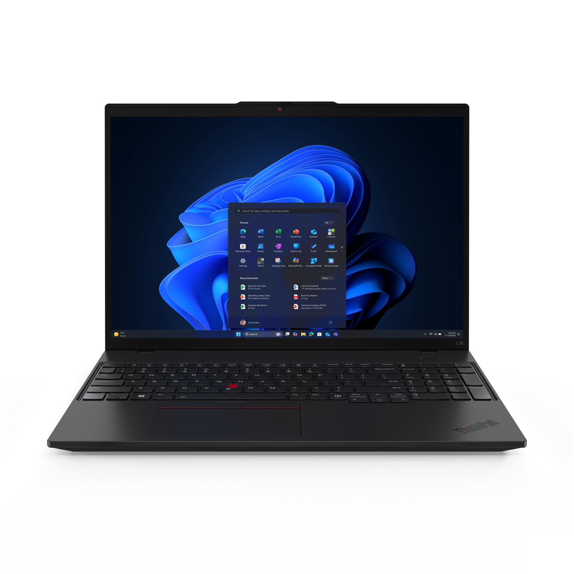 Lenovo ThinkPad L16 Gen 2 21SC 16" 1920 x 1200 (WUXGA) 215 32GB 1TB AMD Radeon 740M Windows 11 Pro