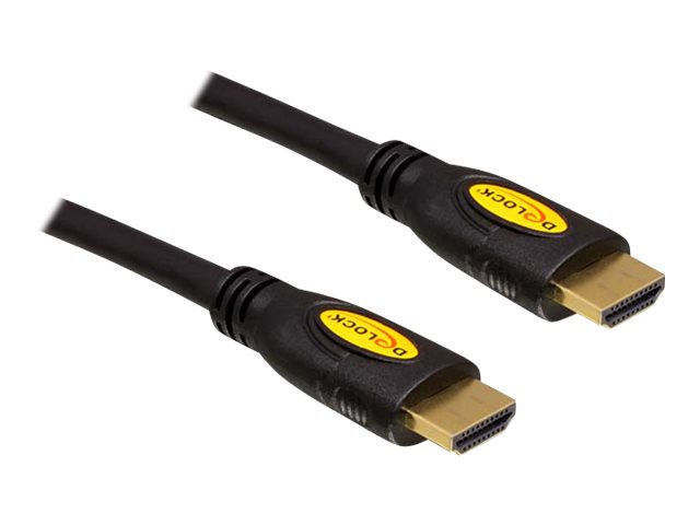 Delock High Speed HDMI-kabel med Ethernet 1.5m Sort