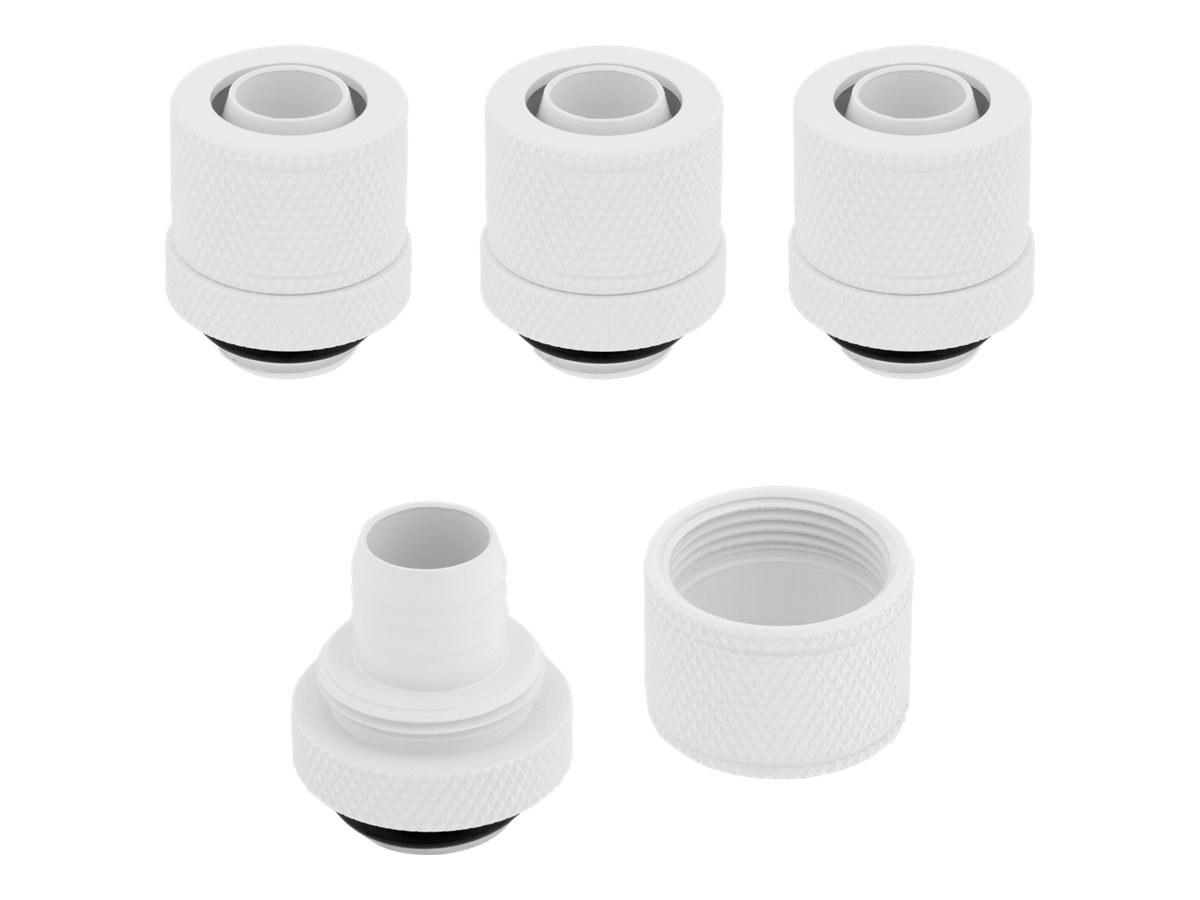 CORSAIR Hydro X Series XF Compression Fitting Kølevæske system tilpasning 4-pack Hvid