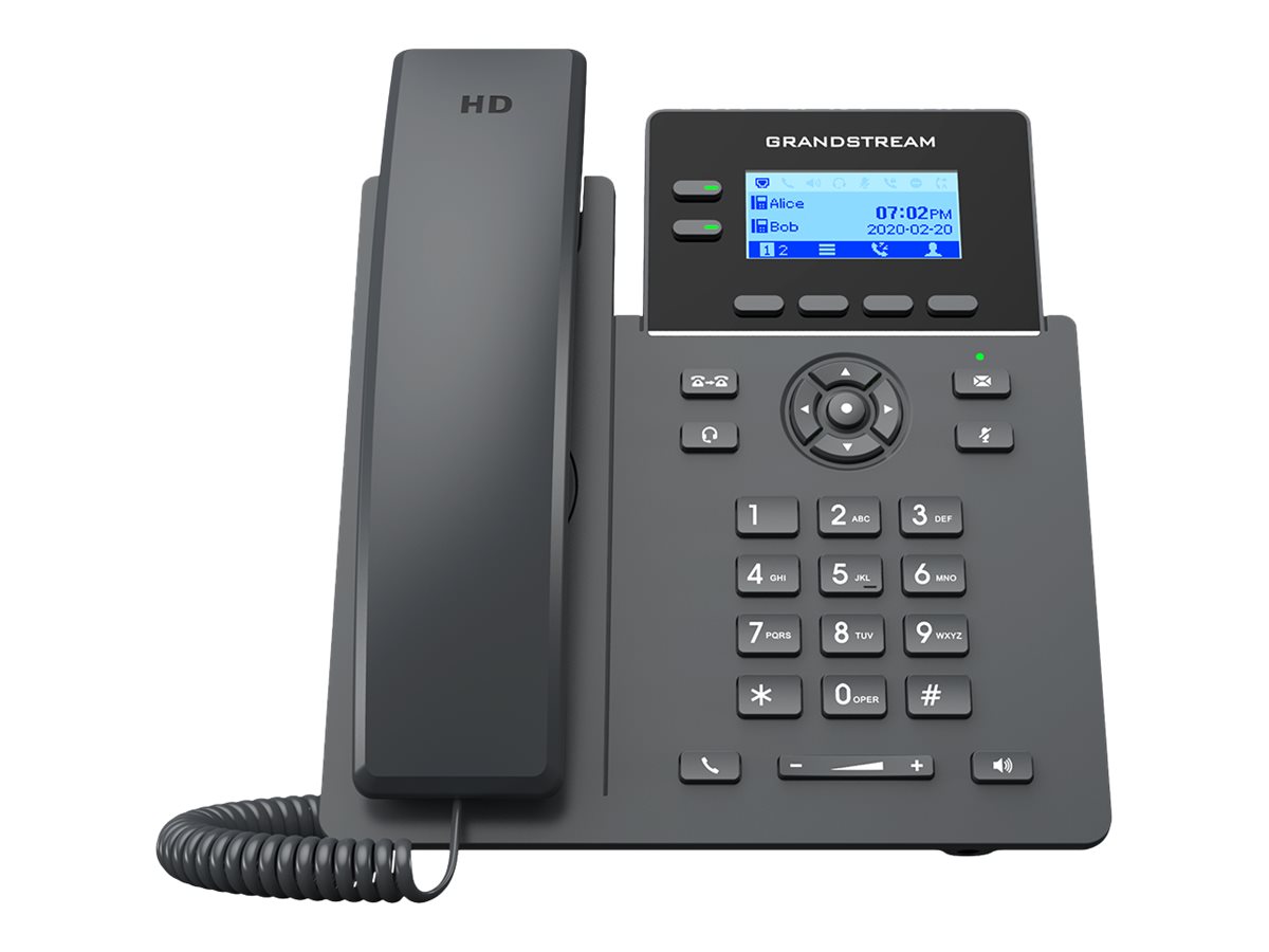 Grandstream GRP2602 SIP telefon, 2,21' '  LCD podsv. displej, 4 SIP úcty, 2x100Mbit port