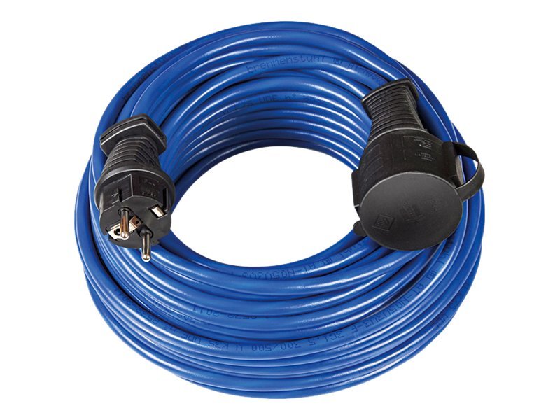 Brennenstuhl jordet forlængerkabel af gummi, lige CEE 7/7 til lige CE