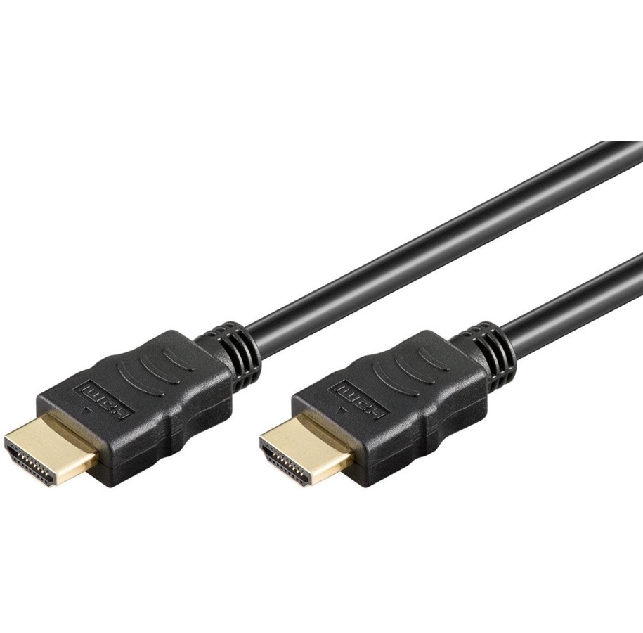 Goobay Højhastigheds HDMI™-kabel med Ethernet HDMI™ stik (type A) > HDMI™-hanstik (type A), 3 m