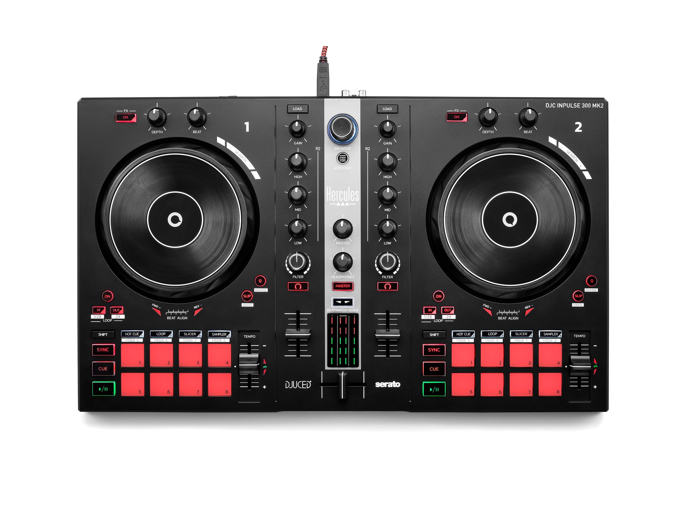 HERCULES DJ CONTROL INPULSE 300 - MKII DJ Mixer - GEEKD.dk