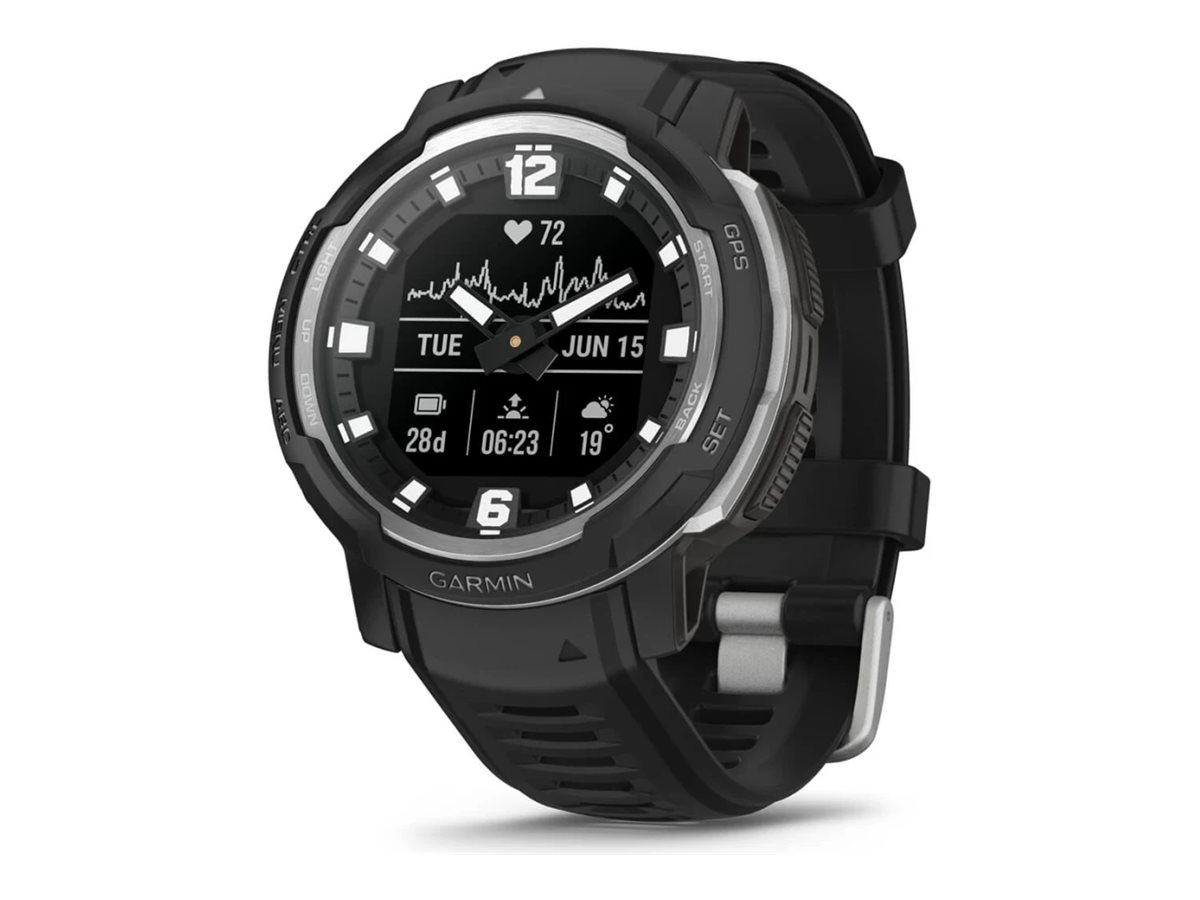 Garmin Instinct Crossover 45 mm Sort Sportsur