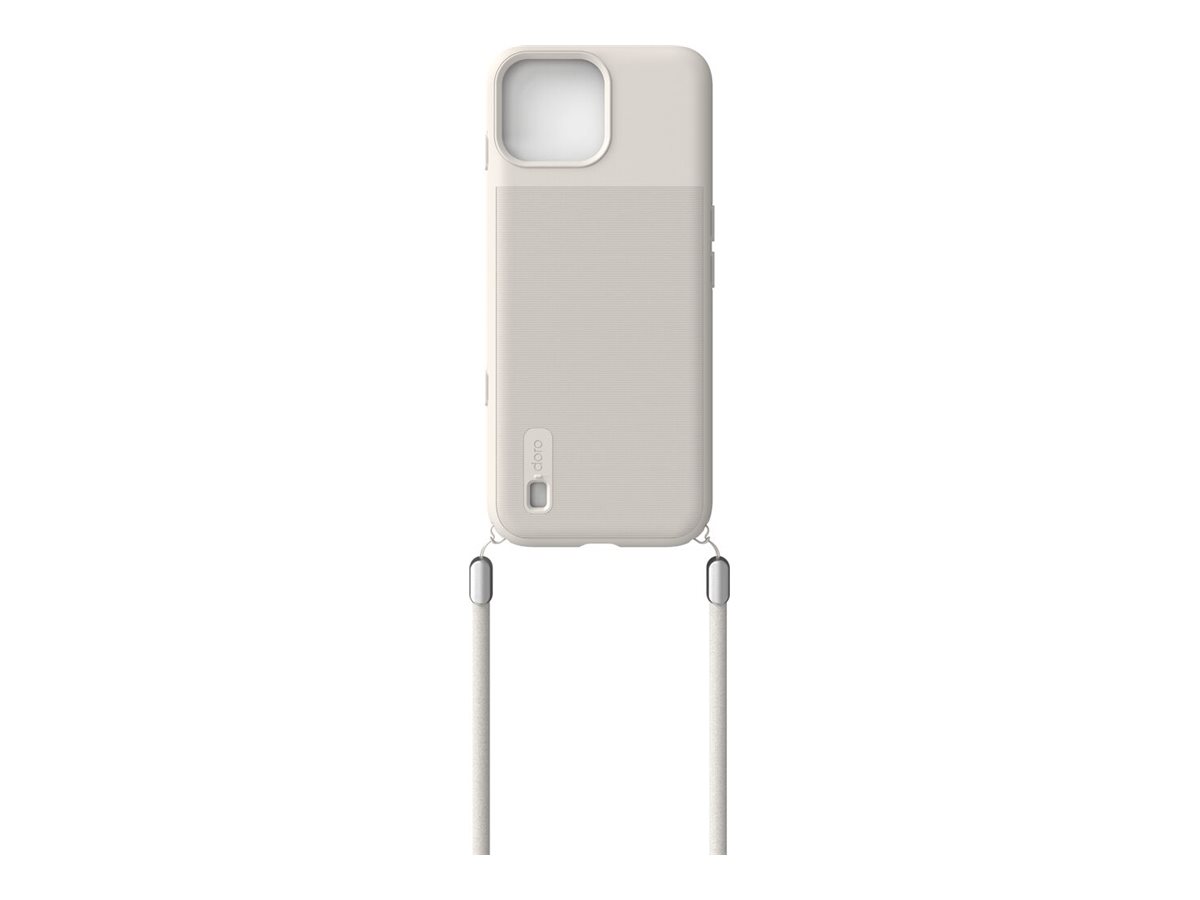 Doro - Bagsidecover til mobiltelefon - termoplastisk polyuretan (TPU) - hvid - for Aurora A30, A31