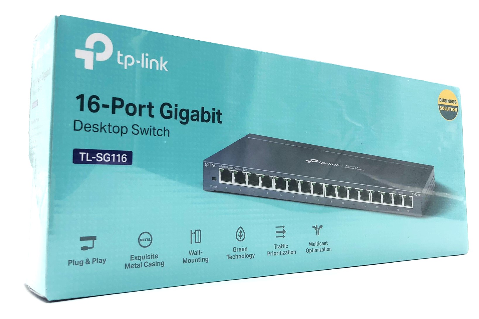 TP-LINK 16-Port desktop switch, Gigabit, plug and play, white