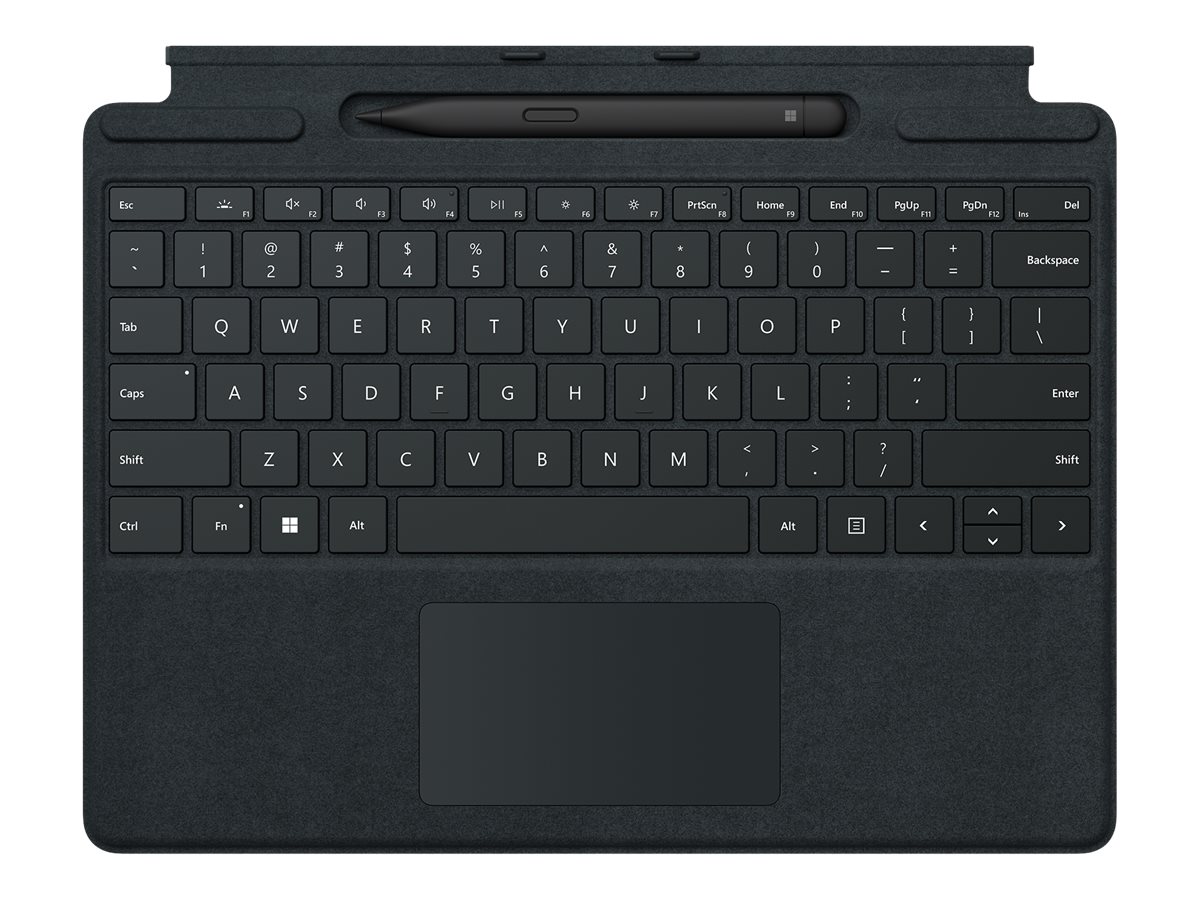 Microsoft Surface Pro Signature Keyboard - Tastatur - Fransk - Sort
