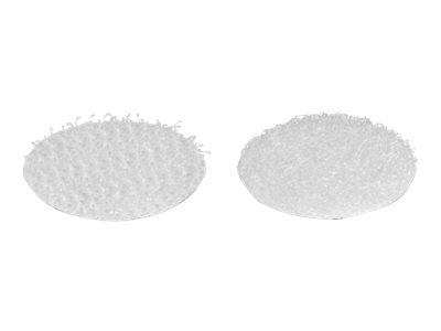 Delock - Krog og løkke-fastgørelse - rund - 2 cm diameter - hvid (pakke med 32)