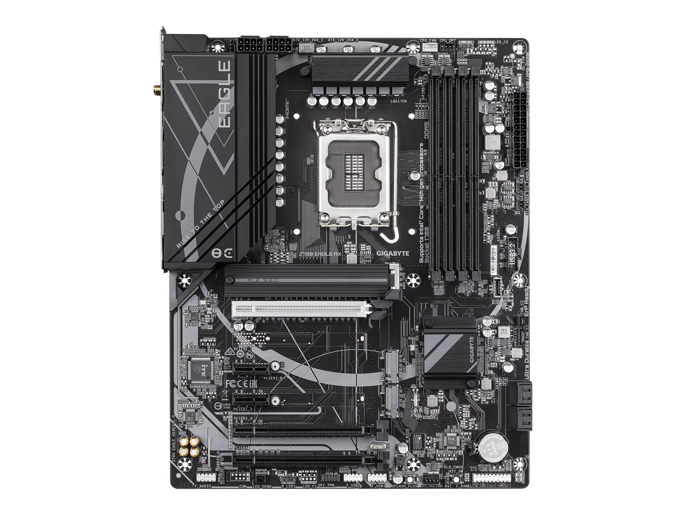 Gigabyte Z790 EAGLE AX - 1.0 - bundkort - ATX - LGA1700 sokkel - Z790 Chipset - USB-C 3.2 Gen2, USB-C 3.2 Gen 1, USB 3.2 Gen 1, USB 3.2 Gen 2 - 2.5 G