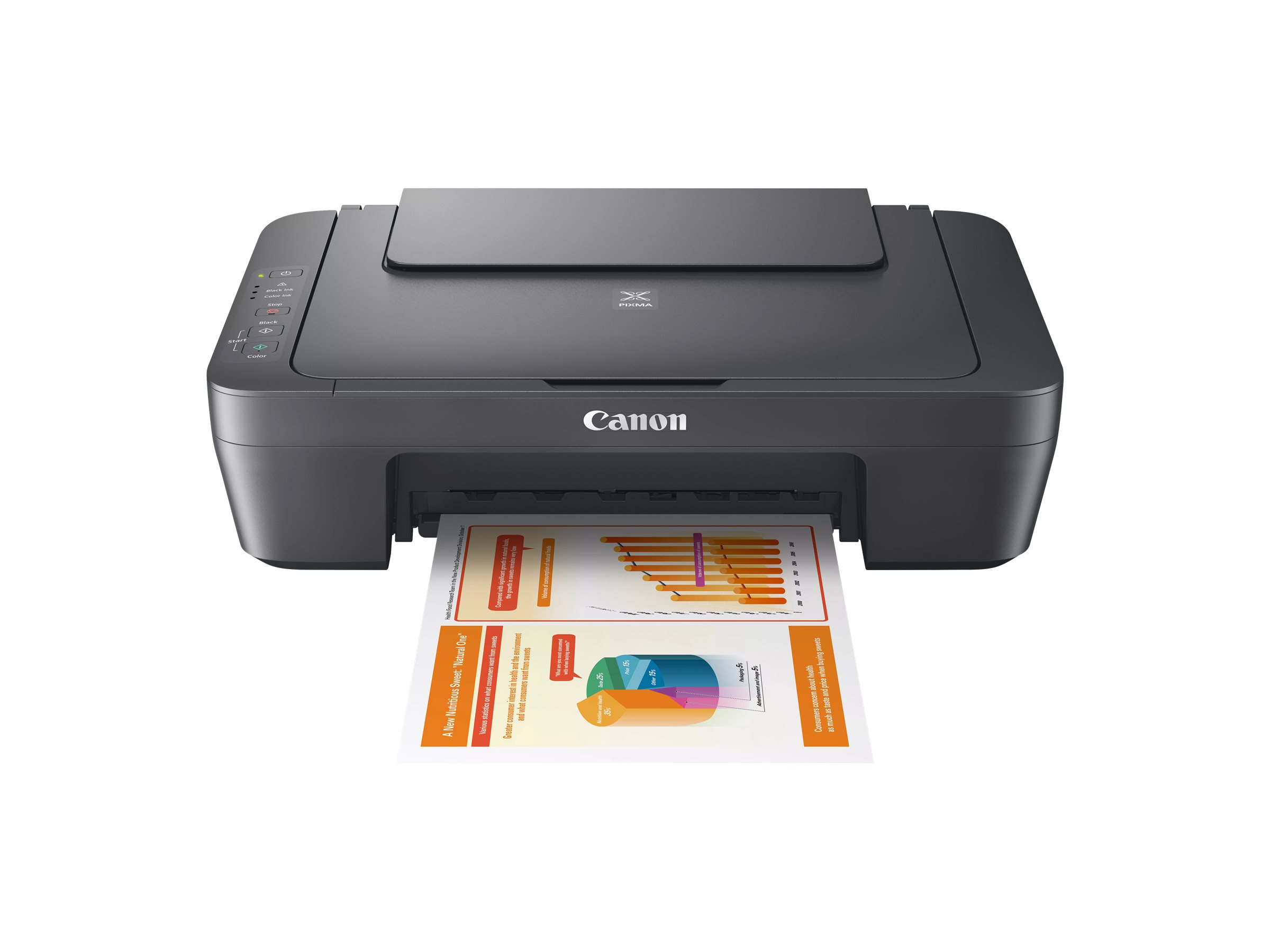 Canon PIXMA MG2556S - Multifunktionsprinter - farve - blækprinter - 216 x 297 mm (original) - A4/Legal (medie) - op til 8 ipm (udskriver) - 60 ark - USB 2.0 - grå
