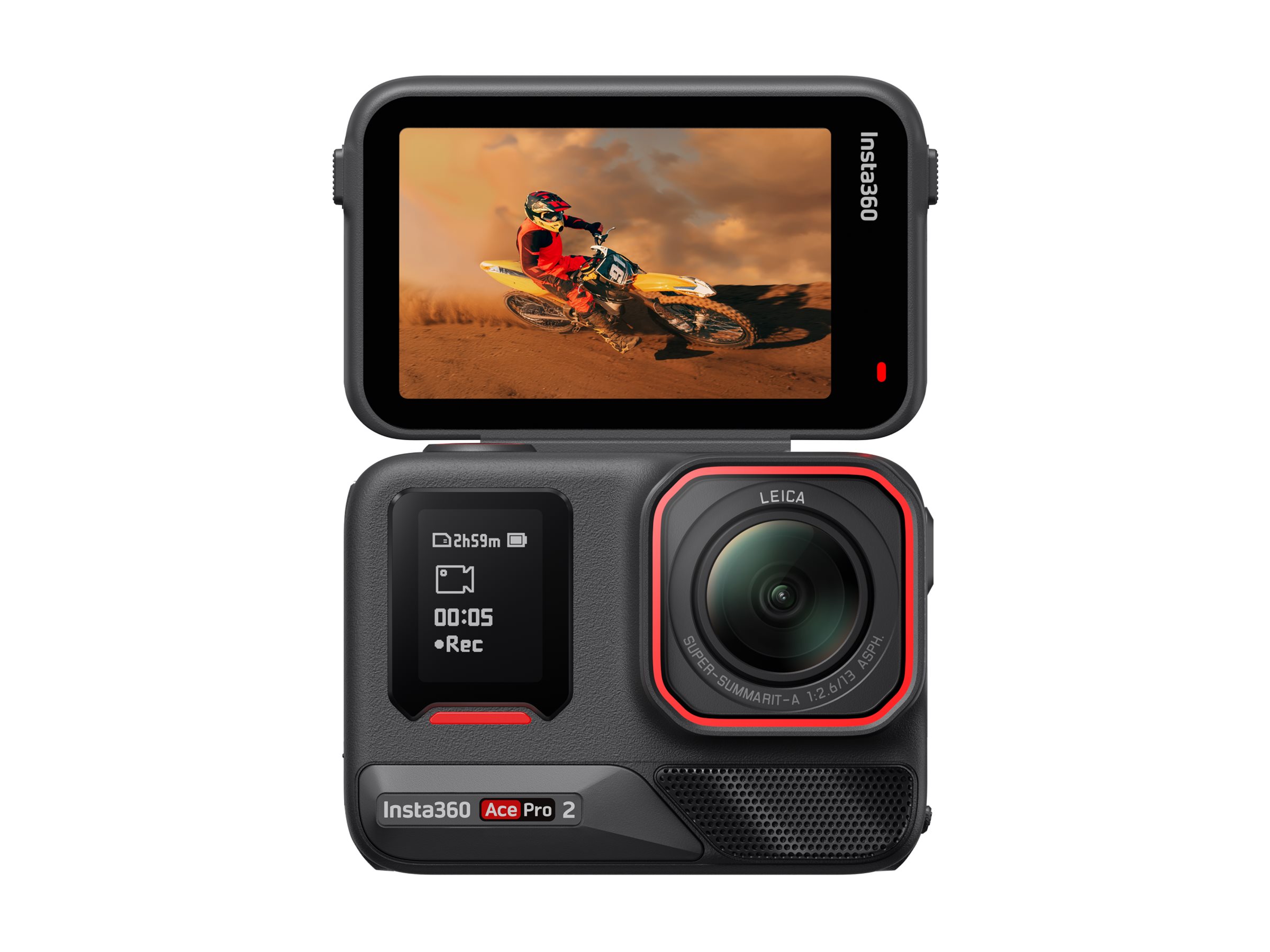 Insta360 Ace Pro 2 - Single Battery Standard Bundle - action-kamera - 8K / 30 fps - Leica - Bluetooth, Wi-Fi - undervands op til 12 m - sort