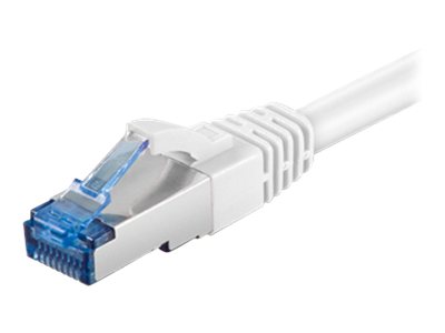 Goobay Netværkskabel CAT 6A, S/FTP (PiMF), hvid, 5 m kobberleder (CU), halogenfri kabelkappe (LSZH)