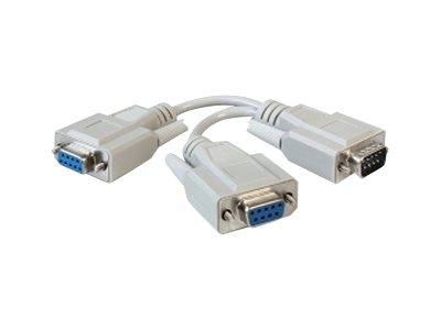Delock - Seriel adapter - DB-9 (hun) til DB-9 (han) - 17 cm - tommelskruer - beige