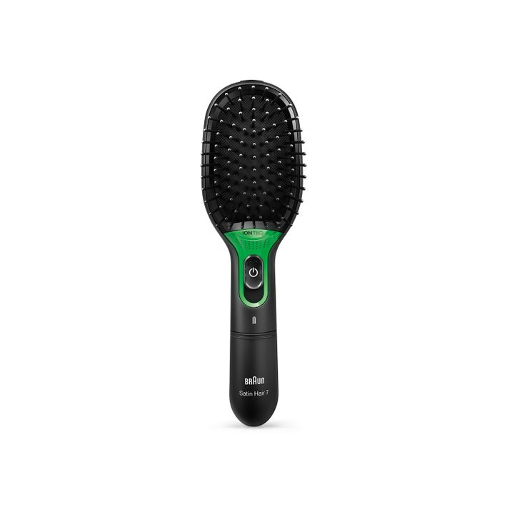 Braun Satin Hair 7 BR 710 - Elektrisk hårbørste - trådløs - sort/ sølv