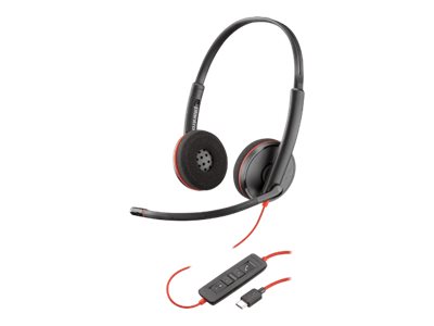 Poly Blackwire C3220 USB-C Kablet Høretelefoner Sort