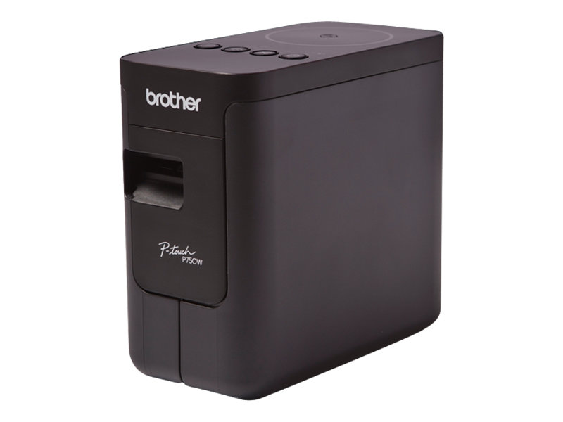 Brother P-Touch PT-P750W - Etiketprinter - termo transfer - Rulle (2,4 cm) - 180 x 360 dpi - op til 30 mm/sek. - USB, Wi-Fi(n), NFC - skærer