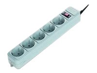 Power Cube Strømstødsbeskytter 5-stik 16A Hvid