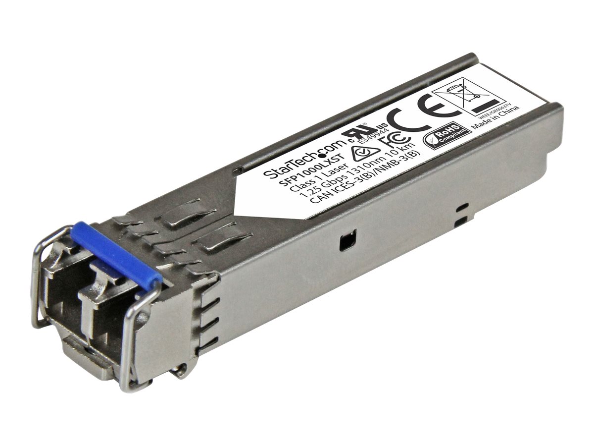 StarTech.com MSA Compliant Gigabit Fiber SFP Transceiver Module - 1000Base-LX - SM LC - 10 km - SFP (mini-GBIC) transceiver modul - Gigabit Ethernet