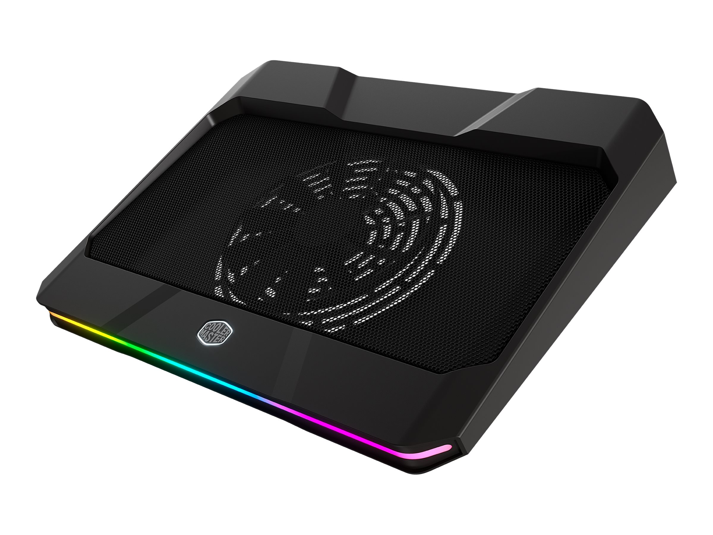 Cooler Master Notepal X150 Spectrum - Blæser til notebook - med 4-port USB-hub - 17 - 160 mm - sort