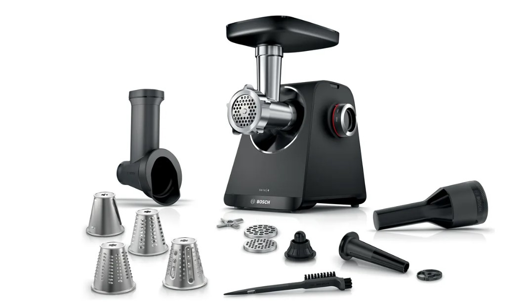 Bosch Serie 4 MFWS440B, 1900 W, Sort, Sølv, 2,5 kg/min, 1 m, Plast, 500 W