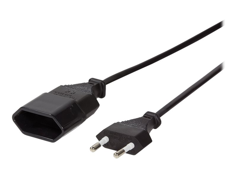 LogiLink Europlug (strøm CEE 7/16) (female) - Europlug (strøm CEE 7/16) (male) Sort 1m Forlængerkabel til strøm