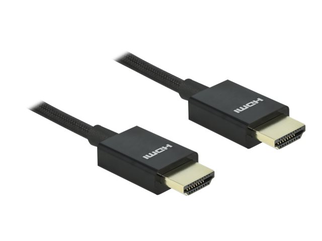 Delock HDMI-kabel 2m Sort