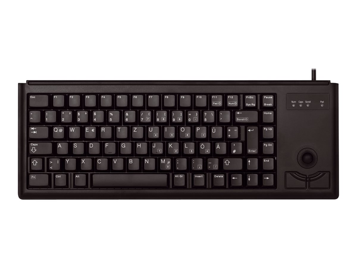 Cherry Compact-Keyboard G84-4400 - Tastatur - Engelsk - Sort