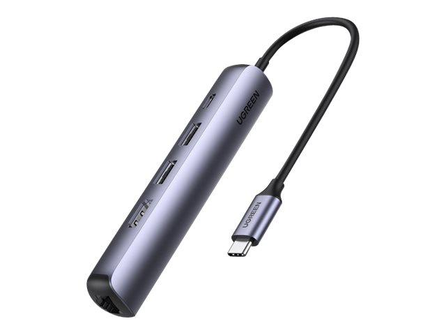 Ugreen 10919 dockingstation Ledningsført USB 3.2 Gen 1 (3.1 Gen 1) Type-C Grå