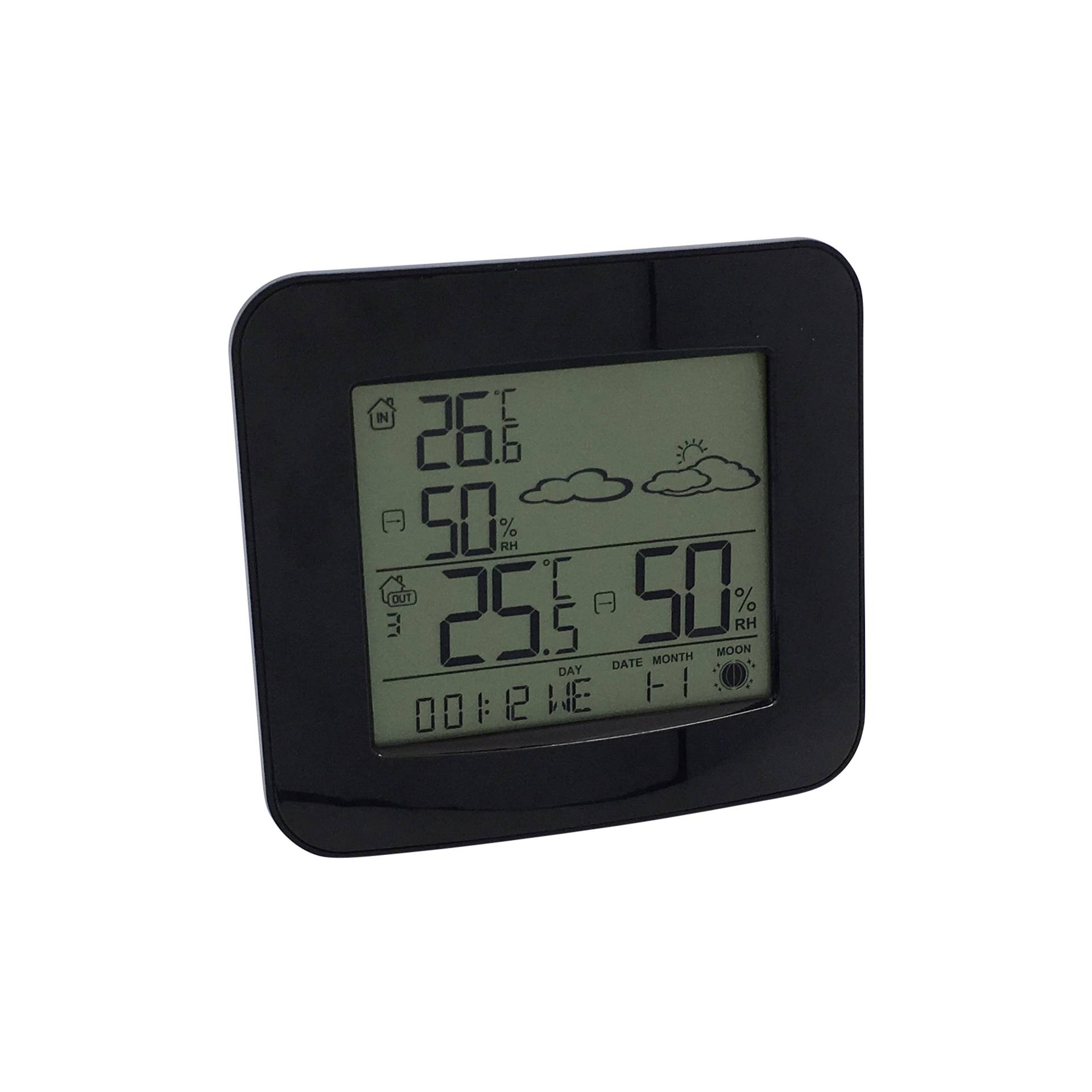 Mebus 40715 Funk-Wetterstation Vejrstation Indendørs Udendørs Sort