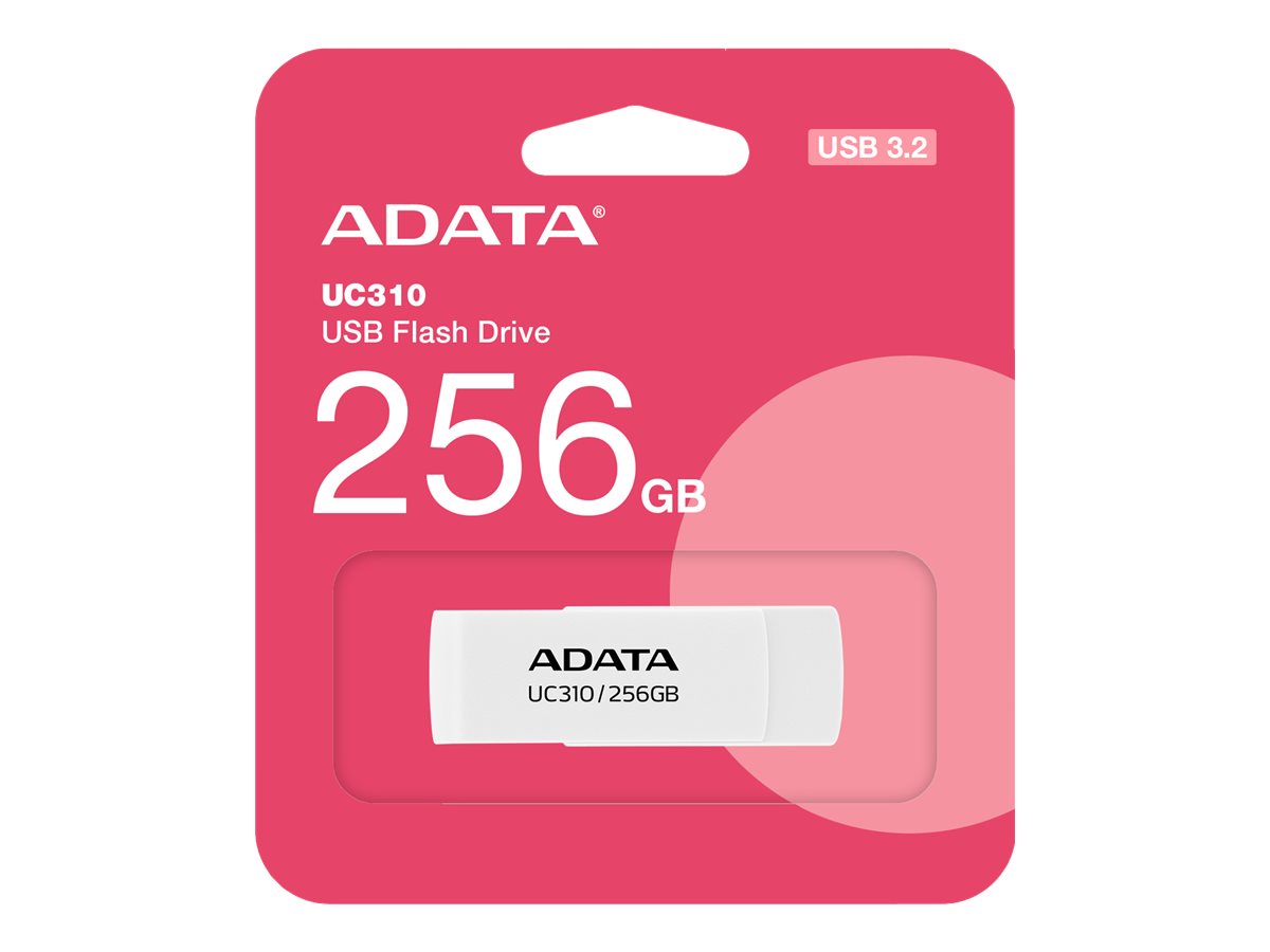 ADATA UC310 256GB USB 3.2 Gen 1 USB stick Hvid