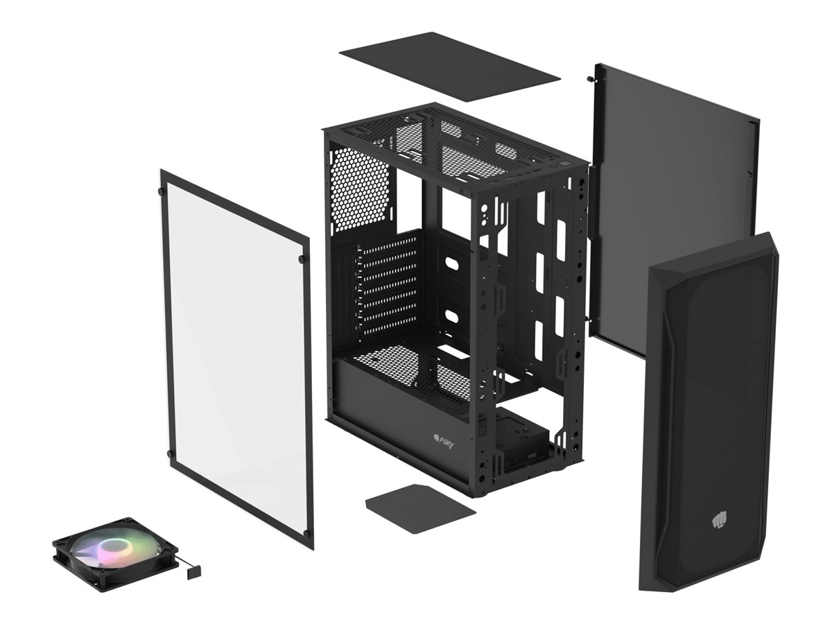 Natec Fury Shobo SH4 RGB - Kabinet - Tower - Sort