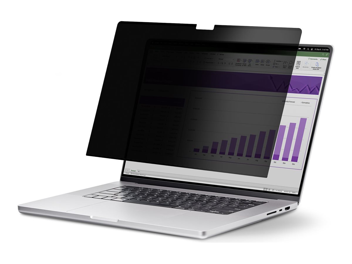 StarTech.com 14-inch MacBook Pro 21/23 Laptop Privacy Screen, Removable and Reversible Anti-Glare Privacy Filter, Magnetic Laptop Screen Protector