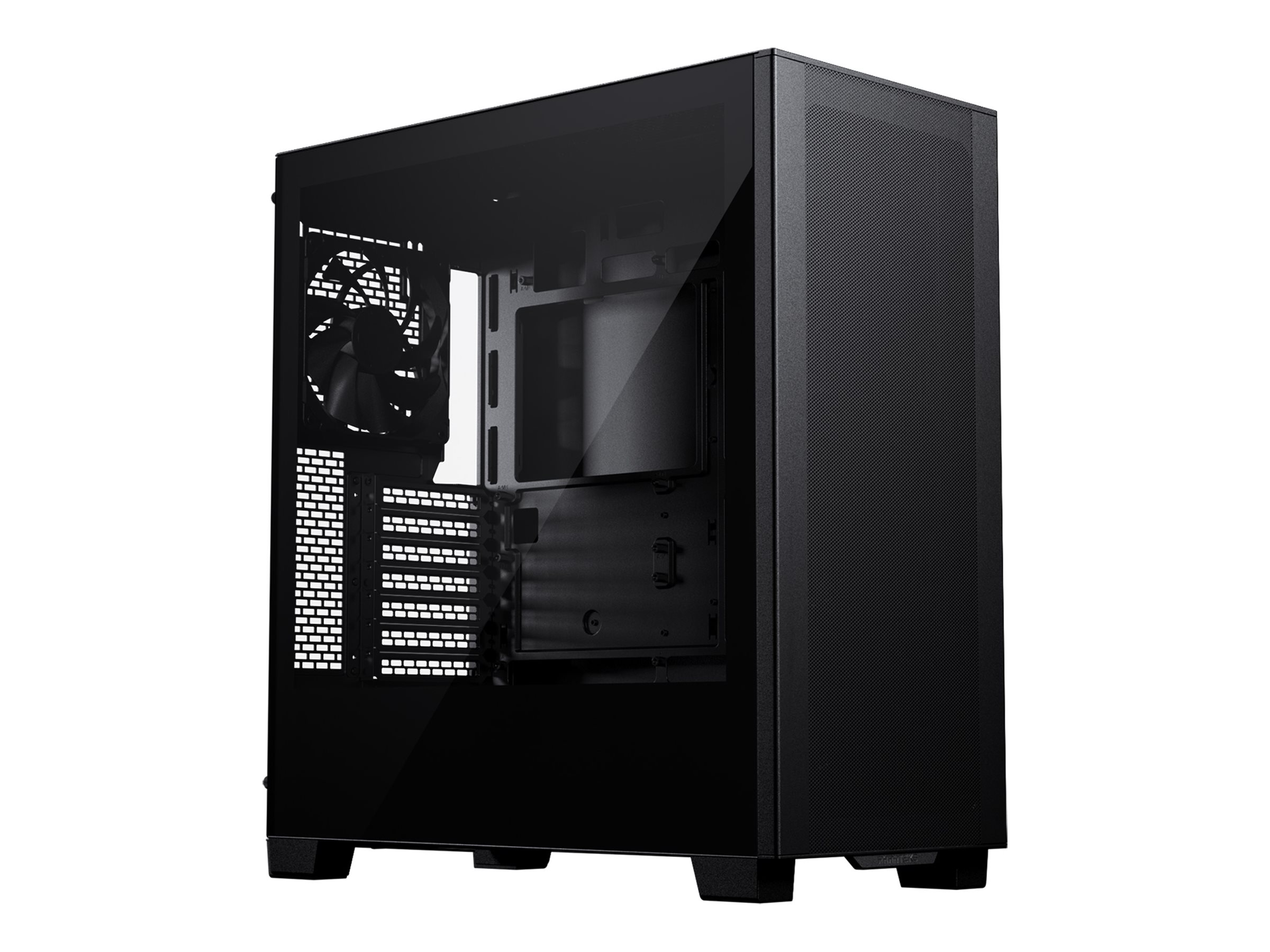 Phanteks XT Pro - Tower - udvidet ATX - sidepanel med vindue (hærdet glas) - ingen strømforsyning (ATX) - sort satin - USB/Lyd
