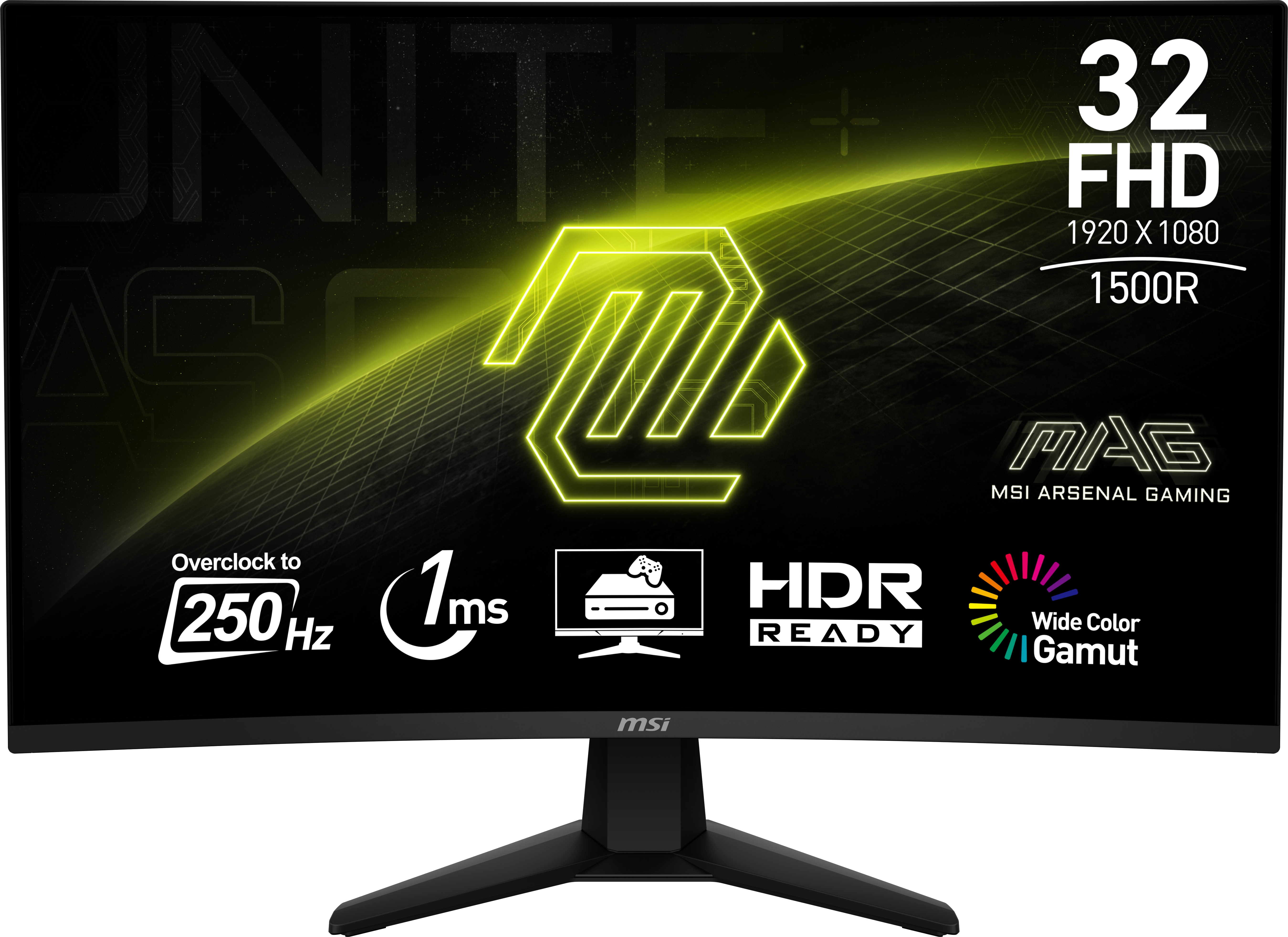 MSI MAG 32C6X 31.5" VA 1920 x 1080 (Full HD) DisplayPort HDMI 180 Hz