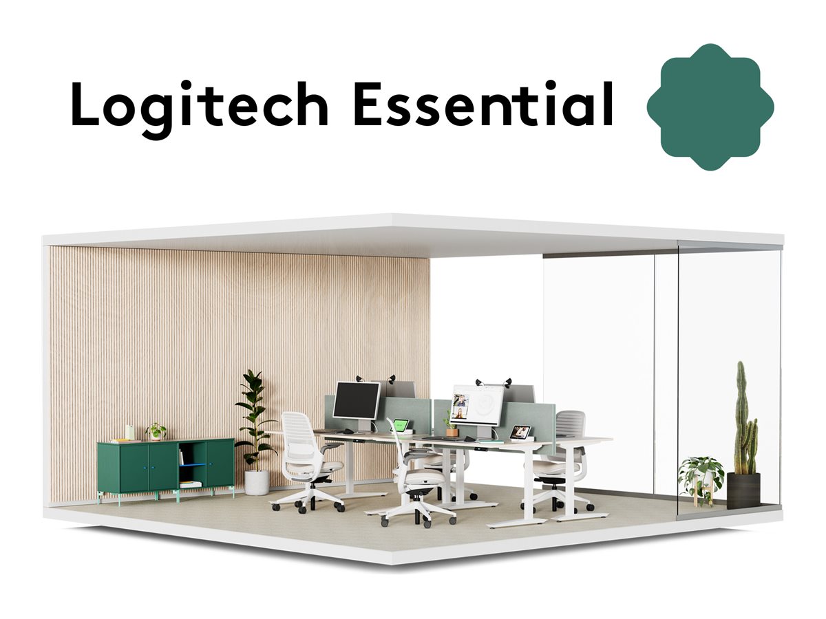 Logitech Essential for Flex Desks | Five Year Service Plan Online og apparatbaseret service - fjernovervågning og administration Online og