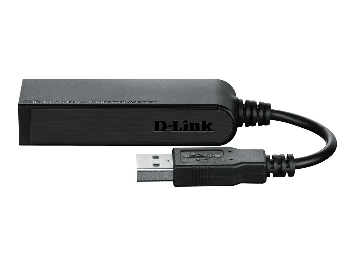 D-Link USB 2.0 til RJ45 netværksadapter (DUB-E100) 10/100 Mbps
