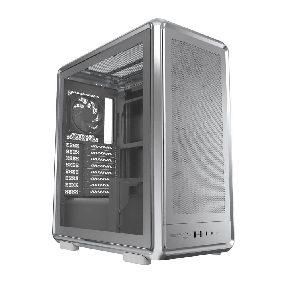 Cooler Master Masterframe 500 Mesh, Tower Case Silver, Tempered Glass