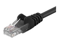 Goobay Netværkskabel CAT 5e, U/UTP, sort, 0,25 m kobberbeklædt aluminiumleder (CCA)