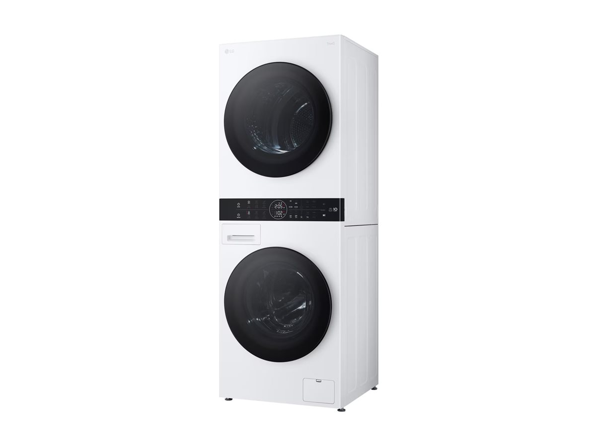 LG WT1210WWF, Front-læsning, Fritstående, Hvid, Venstre, Sort, Berøring