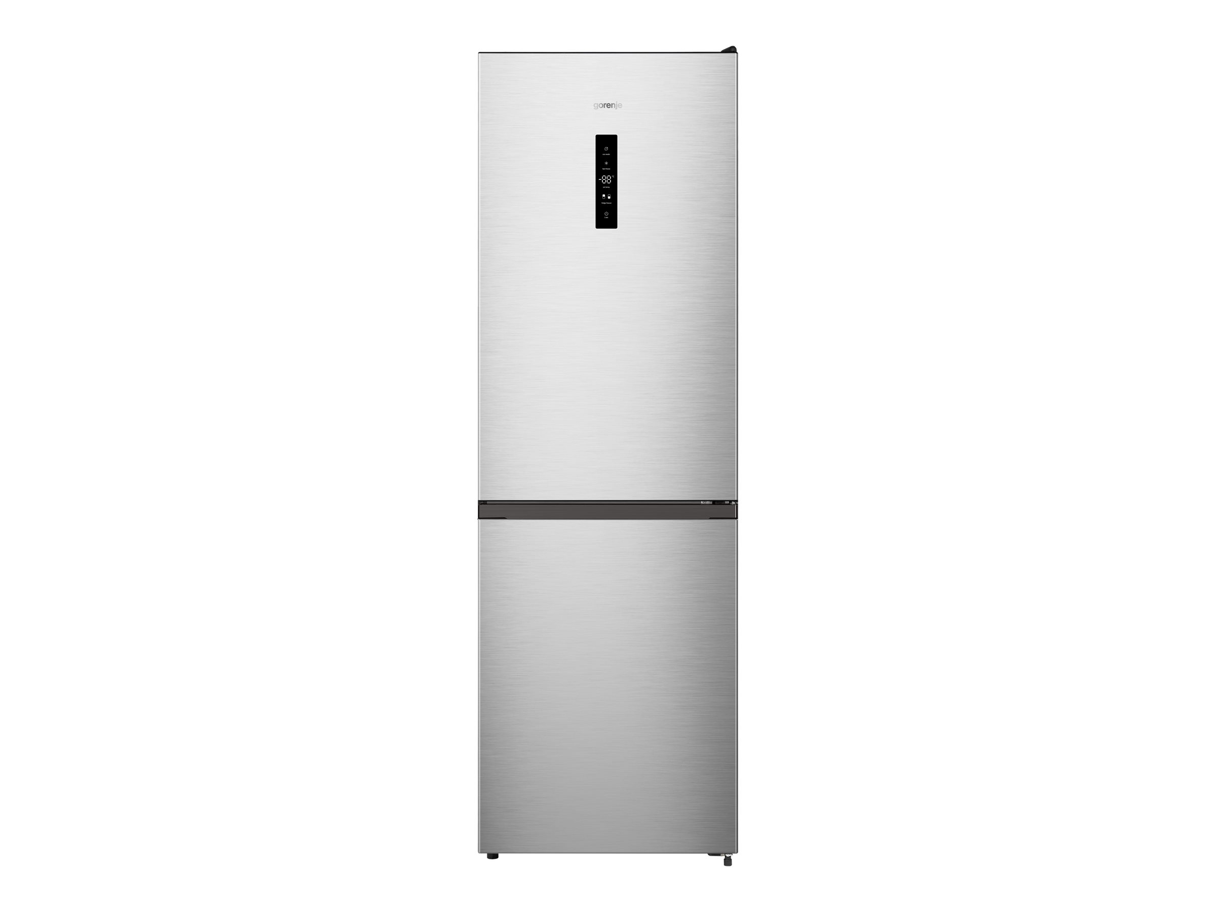 Gorenje N619EAXL4 - Køleskab/fryser - bund-fryser - bredde: 59.5 cm - dybde: 59 cm - højde: 186 cm - 304 liter - Klasse E - rustfrit stål