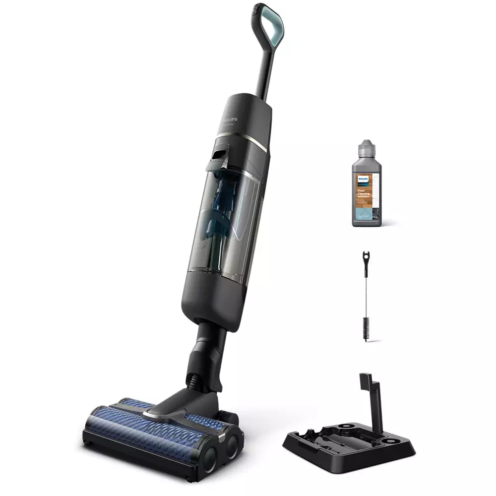 Philips Stangstøvsuger AquaTrio 7000 Series XW7110 - floor cleaner - cordless - stick - dark gray/champagne