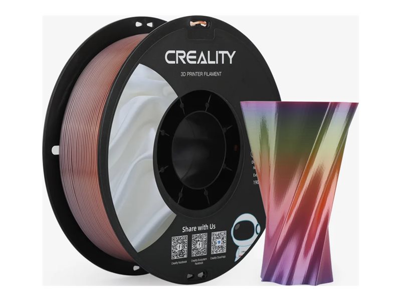 Creality Creality CR-PLA Silk - 1.75mm - 1kg Rainbow 6971636405832 Modsvarer: N/A
