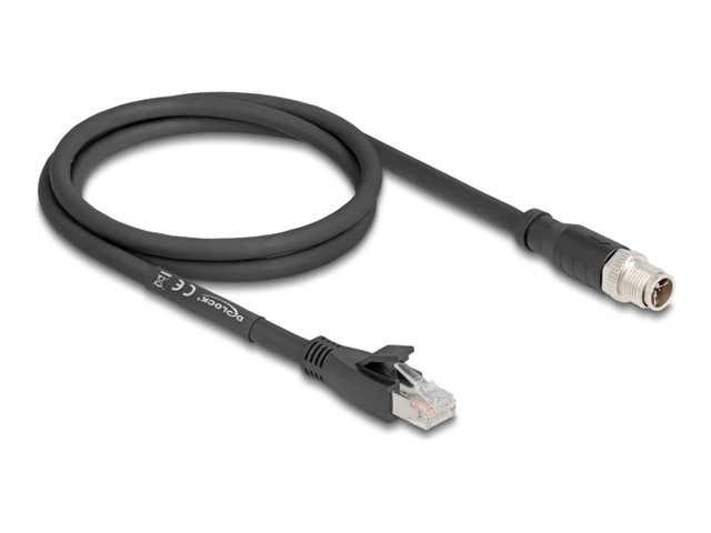 DeLOCK CAT 5e S/FTP 1m Netværkskabel Sort