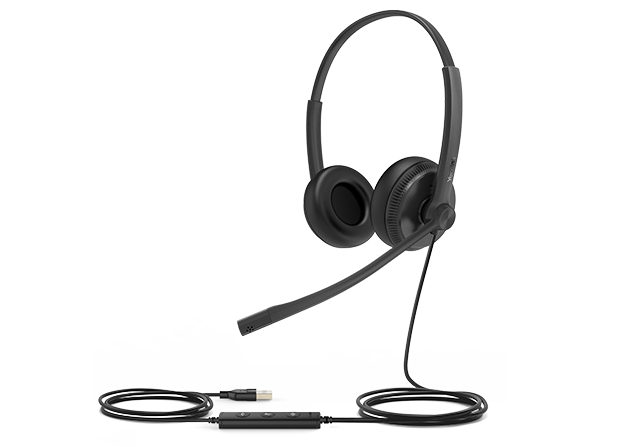 Yealink UH34 SE Lite Dual Teams Kablet Hovedtelefoner Sort