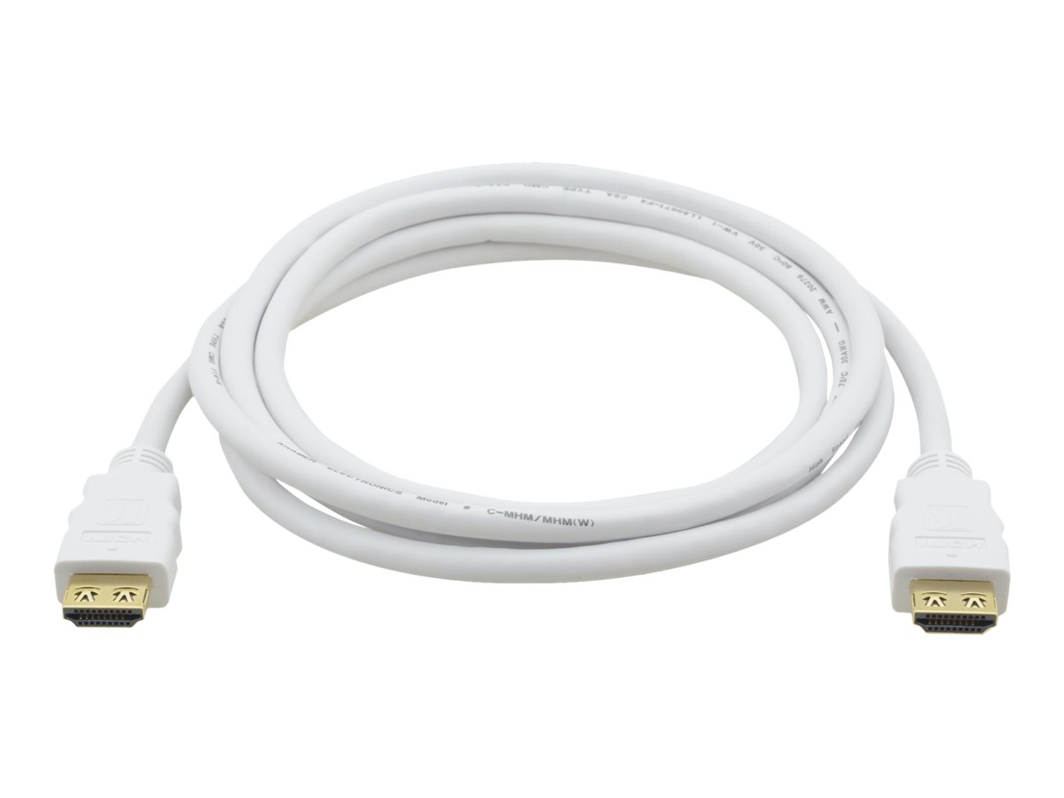 Kramer C-MHM/MHM Series C-MHM/MHM-15 HDMI-kabel med Ethernet 4.57m Hvid