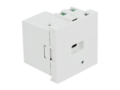 Delock Easy 45 - USB-outlet - 1 gang - hvid, RAL 9003