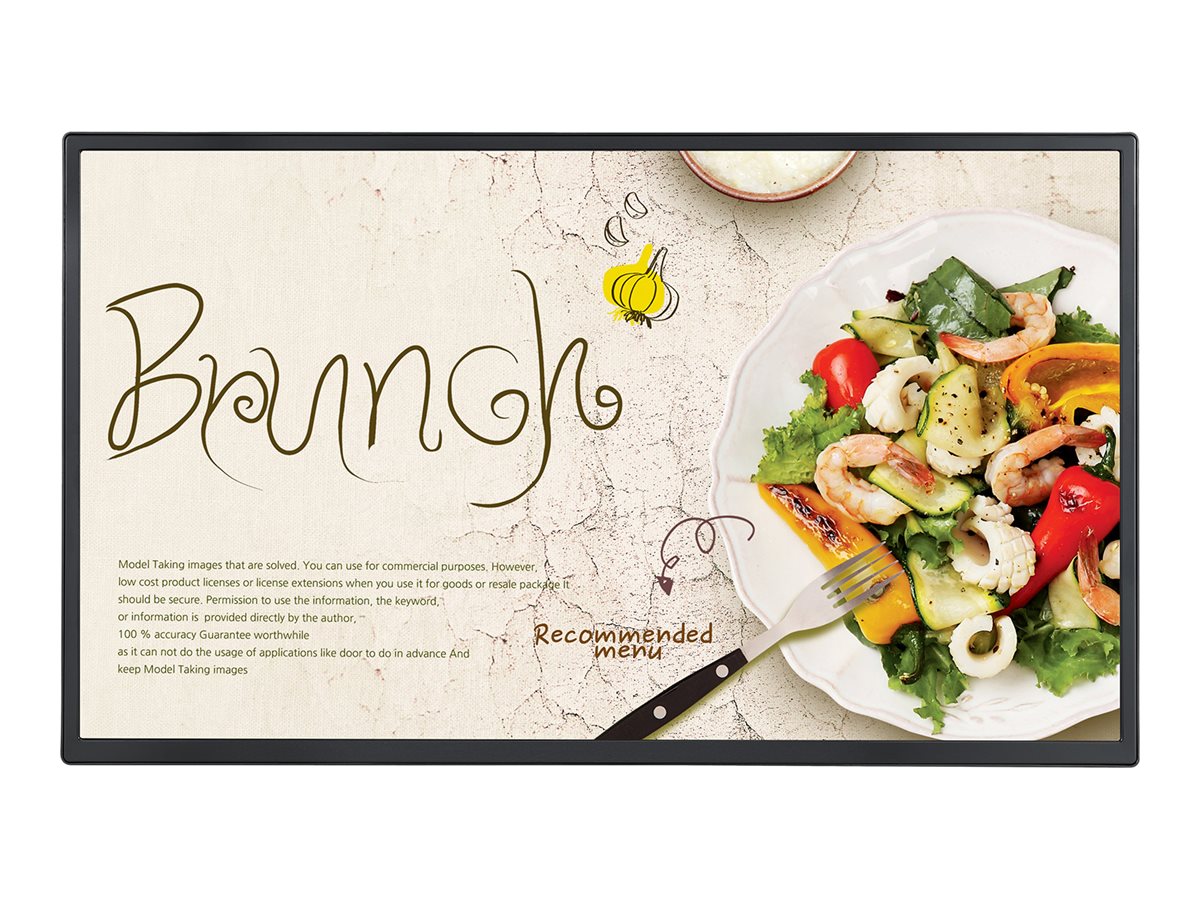 LG 32SM5J-B - 32 Diagonal klasse SM5J Series LED-bagbelyst LCD paneldisplay - digital skiltning med Integrated Pro:Idiom - webOS - 1080p 1920 x 1080 - sort