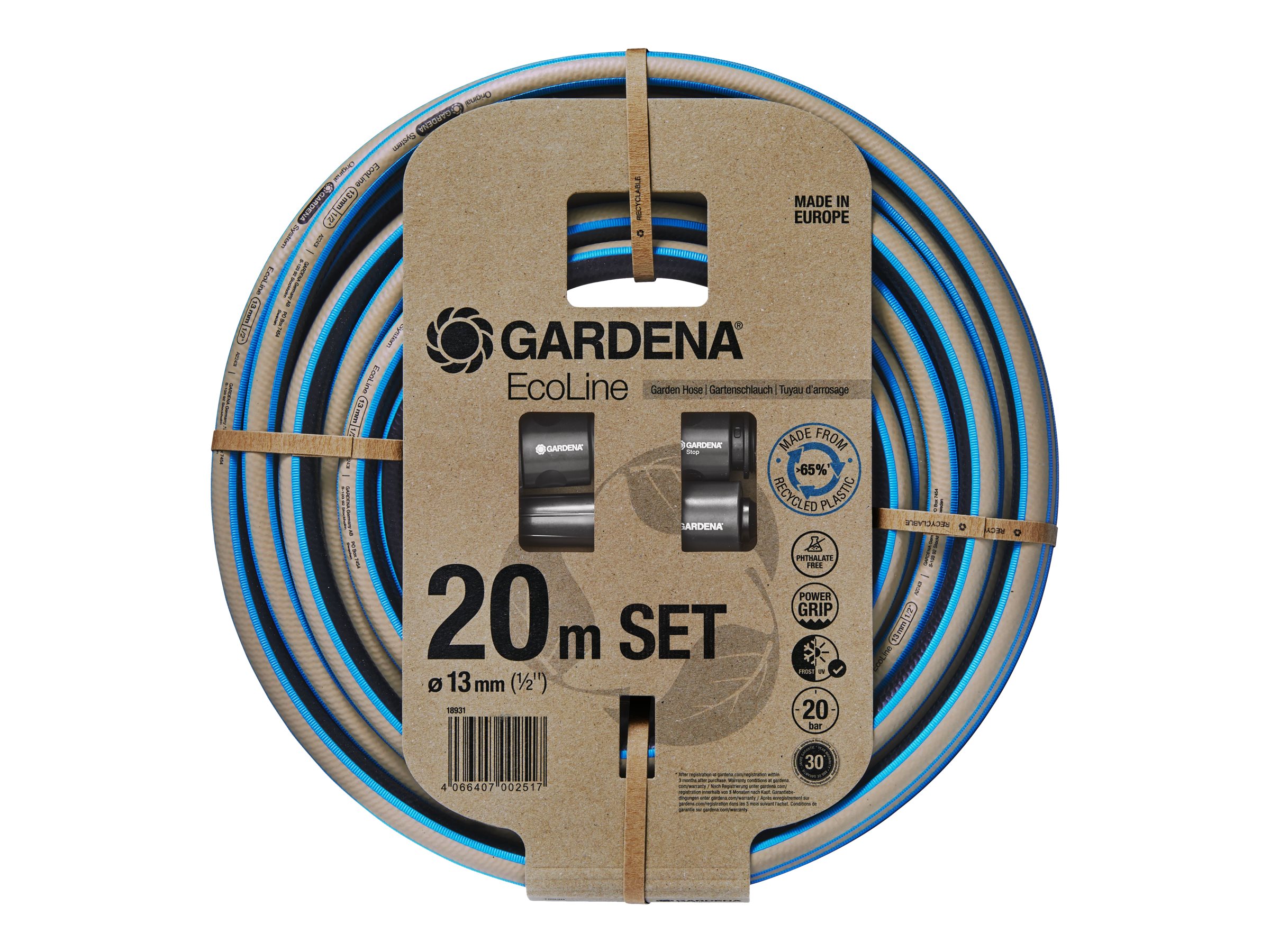 Gardena EcoLine slange 13 mm (1/2") 20 m, sæt