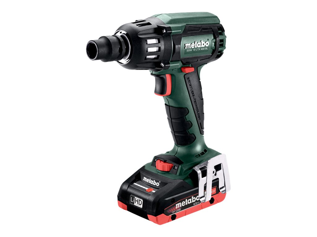 Metabo SSW 18 LTX 400 BL Slagnøgle Med batteri 2 batterier inkluderet 1/2" kvadratisk drev